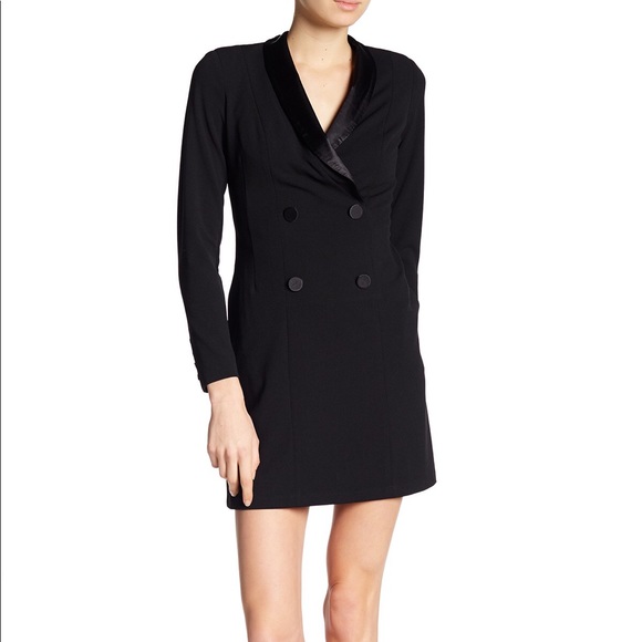 donna morgan tuxedo jumpsuit